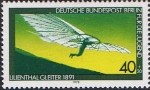 Stamps : Europe : Germany :  BERLIN. AERONAUTICA. PLANEADOR DE LILIENTHAL, 1891