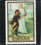 Stamps Spain -  2203- TOBIAS Y EL ANGEL ( EDUARDO ROSALES ).