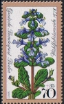 Stamps Germany -  BERLIN. FLORES DE LOS BOSQUES. CORNETA
