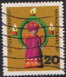 Stamps Germany -  NAVIDAD. ANGEL DE NAVIDAD EN MADERA TORNEADA