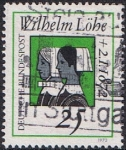 Stamps Germany -  CENTENARIO DE LA MUERTE DE J.K. WILHELM LÖHE, FUNDADOR DE LA ORDEN DE DIÁCONOS