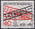 Stamps Germany -  L ANIVERSARIO DE LA INTERPOL