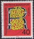 Stamps Germany -  MILENARIO DE LA MUERTE DEL POETA ROSWITHA VON GANDERSHEIM