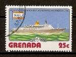 Stamps : America : Grenada :  Navios / Vistafjord.