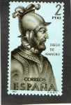 Sellos de Europa - Espa�a -  1626- DIEGO DE ALMAGRO (2)