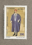 Stamps Tunisia -  Jebba Karmassoud de hombre