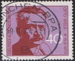 Stamps Germany -  CENT. DEL NACIMIENTO DEL POLÍTICO SOCIALDEMÓCRATA OTTO WELS