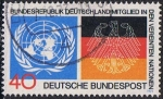 Stamps Germany -  EMBLEMA DE LA R.F.A. MIEMBRO DE LAS NACIONES UNIDAS