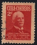 Sellos de America - Cuba -  Coronel Charles Hernández y Sandrino - Retiro de Comunicaciones