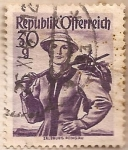 Stamps Australia -  Republik  Ofterreich 