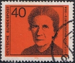 Stamps Germany -  MUJERES CÉLEBRES. GERTRUD BAUMER. POLÍTICA, ESCRITORA Y FEMINISTA