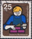 Stamps Germany -  PRO-JUVENTUD 1974. CONSTRUCCIÓN