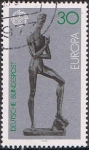 Stamps Germany -  EUROPA 1974. ESCULTURAS DE WILHELM LEHMBRUCK. ASCENSIÓN DE UN JOVEN