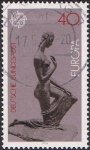 Stamps : Europe : Germany :  EUROPA 1974. ESCULTURAS DE WILHELM LEHMBRUCK. MUJER ARRODILLADA