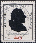 Stamps Germany -  250 ANIV. DEL NACIMIENTO DEL POETA ALEMAN FRIEDRICH GOTTLIEB KLOPSTOCK