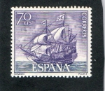 Sellos de Europa - Espaa -  1603- HOMENAJE A LA MARINA ESPAÑOLA- GALEON.