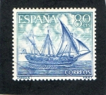 Stamps Spain -  1604- HOMENAJE A LA MARINA ESPAÑOLA- JABEQUE.