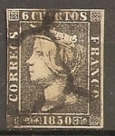 Stamps Europe - Spain -  Colección de 6 cuartos Isabel II