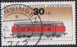 Stamps Germany -  LOCOMOTORAS. LOCOMOTORA DIESEL SERIE 218