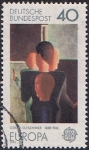 Stamps Germany -  EUROPA 1975. PINTURAS DE OSCAR SCHLEMMER. GRUPO CONCÉNTRICO, 1925