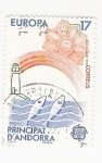 Stamps : Europe : Andorra :  Peces (repetido)