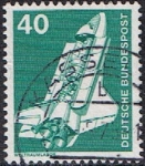 Stamps : Europe : Germany :  INDUSTRIA Y TÉCNICA. LABORATORIO ESPACIAL