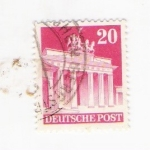 Stamps : Europe : Germany :  Puerta de Branderburgo (repetido)