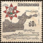 Stamps : Europe : Czechoslovakia :  Detalle decorativo.Rifle con bloqueo de ruedas,Praha cerca de 1720