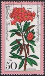 Stamps Germany -  FLORA DE LOS ALPES. RODODENDRO