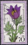 Stamps Germany -  FLORA DE LOS ALPES. PULSATILLA