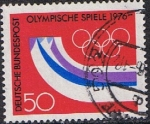 Stamps Germany -  XII JUEGOS OLÍMPICOS DE INVIERNO EN INSBRUCK