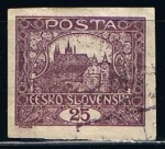 Stamps Czechoslovakia -  Scott  29  Hradcany en Praga