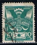 Stamps Czechoslovakia -  Scott  66  Paloma mensagera con sobre