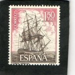Sellos de Europa - Espa�a -  1606- HOMENAJE A LA MARINA ESPAÑOLA - CORBETA 