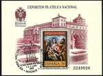Stamps Spain -  Exfilna 89 Toledo - HB  matasello de la XXI Feria Nacional del Sello