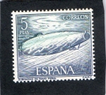 Stamps Spain -  1610- HOMENAJE A LA MARINA EAPAÑOLA- SUBMARINO DE ISAAC PERAL.