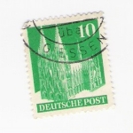 Stamps Germany -  Catedral (repetido)