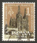 Stamps Spain -  1373 - XXV anivº de la exaltación del general Franco a la jefatura del estado