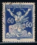 Stamps Czechoslovakia -  Scott  73  Checoslovaquia rompiendo la cadenas de la livertad