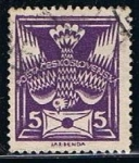 Stamps : Europe : Czechoslovakia :  Scott  82  Paloma mensagera con sobre