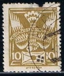 Stamps Czechoslovakia -  Scott  83  Paloma mensagera con sobre