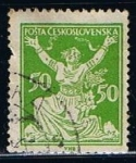 Stamps Czechoslovakia -  Scott  87  Checoslovaquia rompiendo la cadenas de la livertad