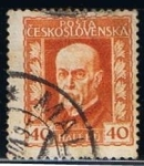 Stamps Czechoslovakia -  Scott  95  Pres. Masaryk