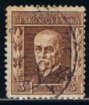 Stamps Czechoslovakia -  Scott  98  Pres. Masaryk