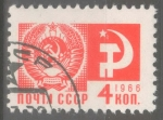 Stamps : Europe : Russia :  RUSIA_SCOTT 3473 BANDERA URSS