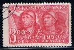 Stamps Czechoslovakia -  Scott  425  Soldados sovieticos