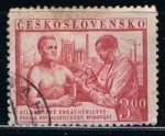Stamps Czechoslovakia -  Scott  537  Doctor exsaminando a un paciente