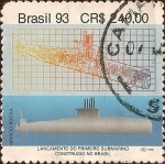 Stamps Brazil -  Lanzamiento del Primer Submarino Construido en Brasil