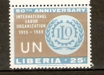 Stamps : Africa : Liberia :  ANIVERSARIO  DE  LA  ILO