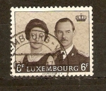 Stamps Luxembourg -  DUQUE  JEAN   Y   DUQUESA  JOSEPHINE   CHARLOTE